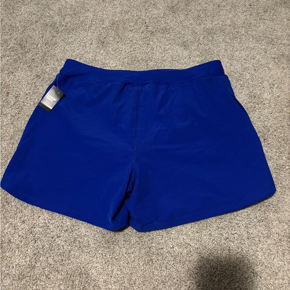 Lands' End Women's 3” Quick Dry Elastic Waist Board Swim Shorts Athletics Size L - Picture 3 of 5